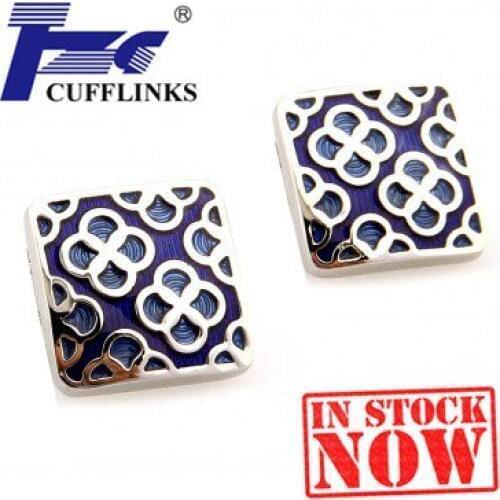 TZG06173-1 Enamel Epoxy Cufflink Cuff Link 2 Pairs Free Shipping Promotion