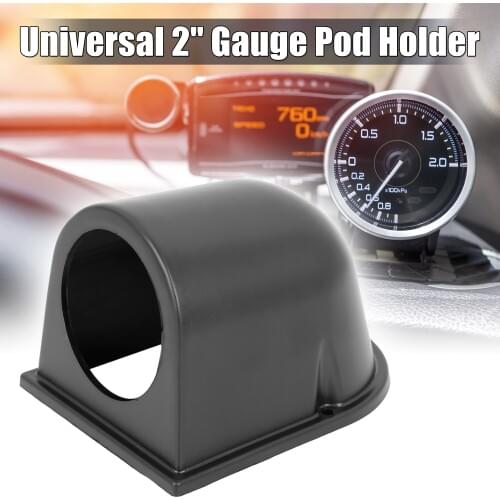 X Autohaux Universal Car 53mm 55mm Gauge Pod Meter Mount Holder ABS Plastic Single Hole Matte Black Carbon Fiber Pattern