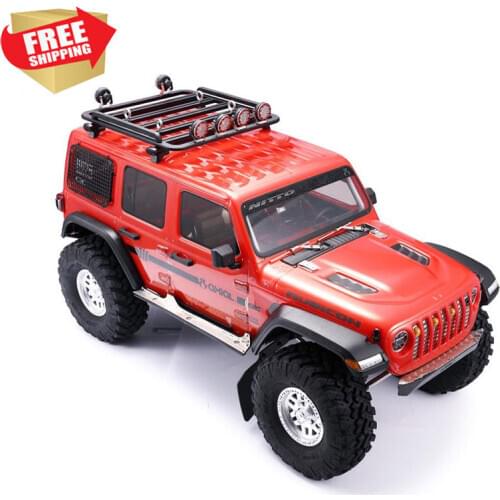 RC Radio control car TRX4 TRX6 AXIAL SCX10 III 1/10 metal luggage rack LED spot light option upgrade parts