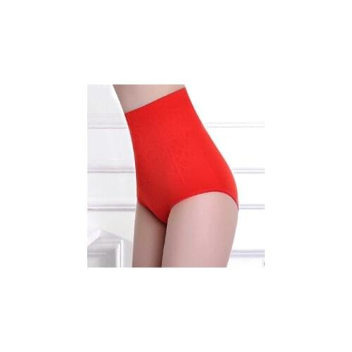 One Size Ladies Fashion Seamless High Waist Underwear Sexy Hip Corset Underwear Slim Solid Color Underwear For Women