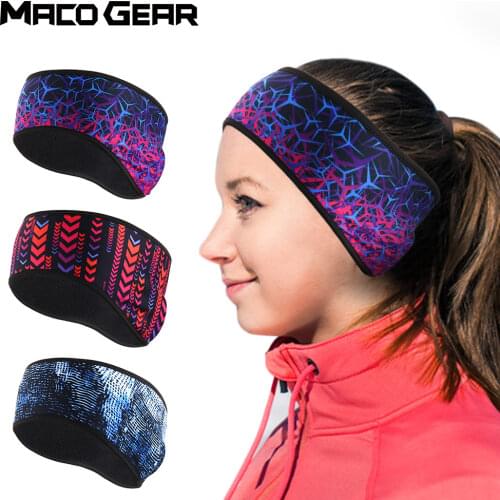 Winter Fleece Warmer Headband Running Fitness Head Bandage Bicycle Yoga GymThermal Ski Sweatband Sport Hair Sweat Band Men Women