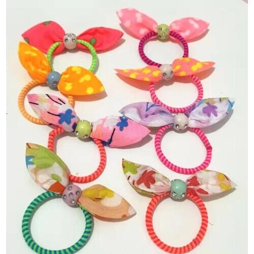 2020 New Pet Grooming Handmade Pet Headdress Dog Head Flower Teddy Yorkshire Child rabbi Schnauzer Maltese Rabbit Ear 50pcs/lot