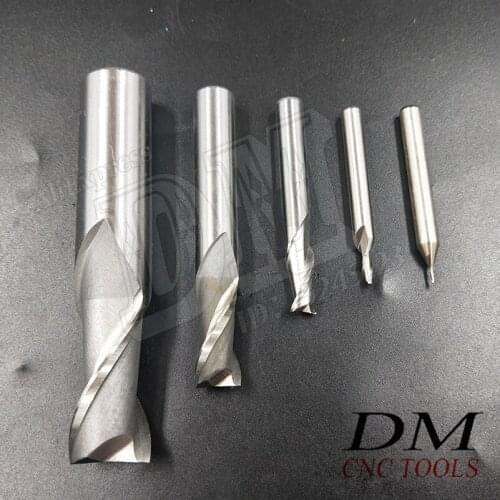 5pcs Diameter 15mm 16mm 17mm 18mm Straight Shank End Mills Tungsten Steel Milling Cutter White Steel Milling Cutter Set