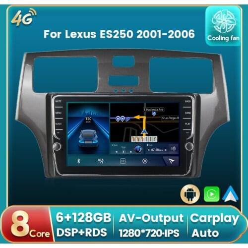 Android 11 DSP RDS Car Radio Auto Multimedia DVD Player For Lexus ES250 2001-2006 GPS Navigation Auto carplay IPS BT