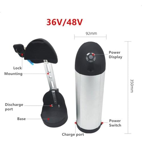 Electric Bicycle Battery Case 36V 48V New Water Bottle Battery housing water kettle ebike battery case