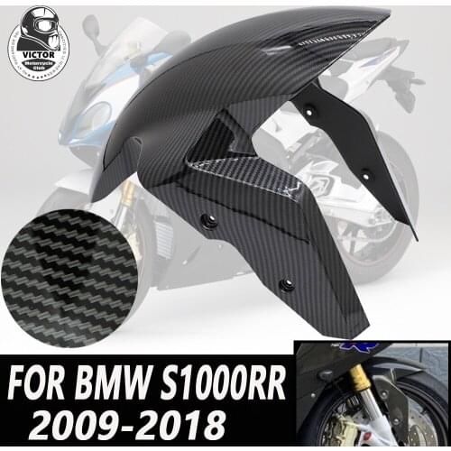 For bmw s1000rr s1000r 2009-2018 Carbon Fiber Black Front Fender Splash Mud Dust Guard Mudguard ABS Plastic