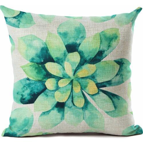 Nordic Style Retro Colorful Plant Cushion Cover Decorative Sofa Throw Pillow Car Chair Home Decor Pillow Case almofadas Cojines