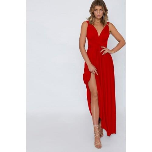 Sexy Women Multiway Wrap Convertible Boho Maxi Club Red Dress Bandage Long Dress Party Bridesmaids Infinity Robe Longue Femme