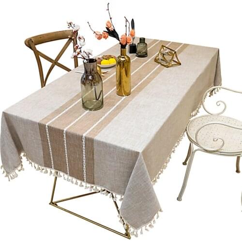 Famyfamy Linen Tablecloths On The Table