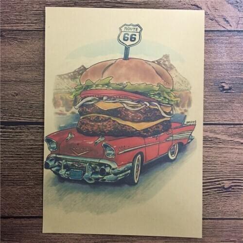 High quality 100% DC-063 vintage poster "Hamburg move" home decorative pictures for bedroom wall art craft sticker 42x30 cm