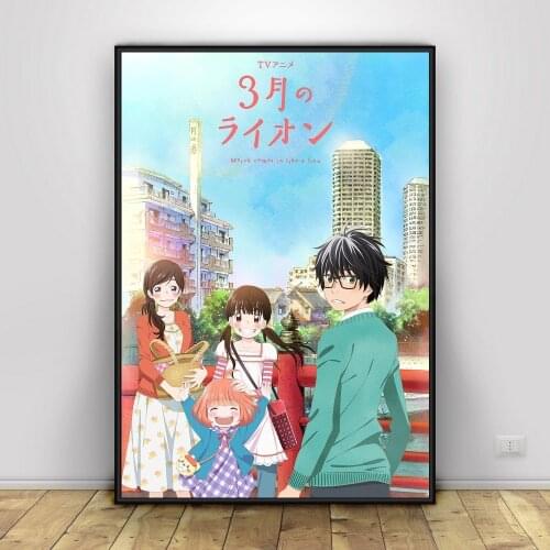 Wall Painting 5D Diamond Embroidery March Comes In Like A Lion Sticker Picture AnimeFull Square Drill Cross Stitch Home Decor