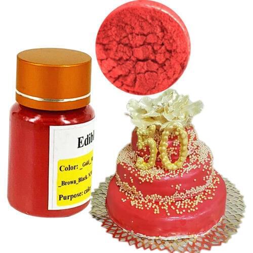 10 G Red Edible food coloring Powder for decorate Chocolate and cake , Arts food decoration ,fondant pigment