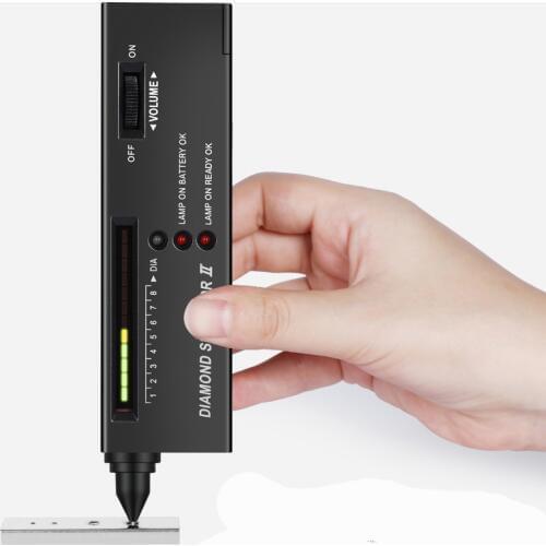 Hot mini light diamond detector/tester , gold diamond detector Gem Testing pen jewelry gold tester jewelry tools