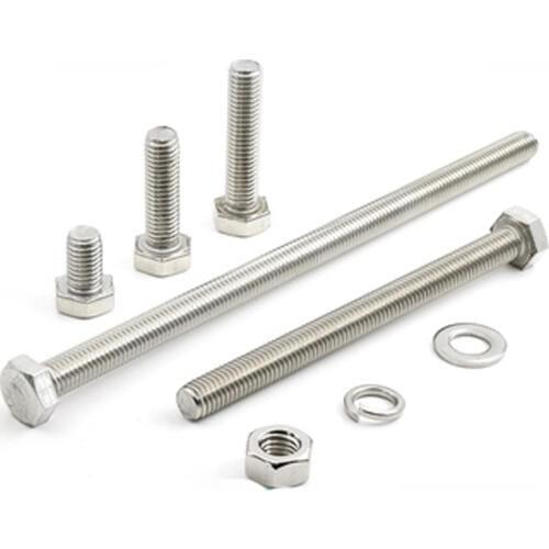 M5 Hex head Screw Sems Screws With Nut Hexagon Set Bolts Washer Length 6mm-50mm