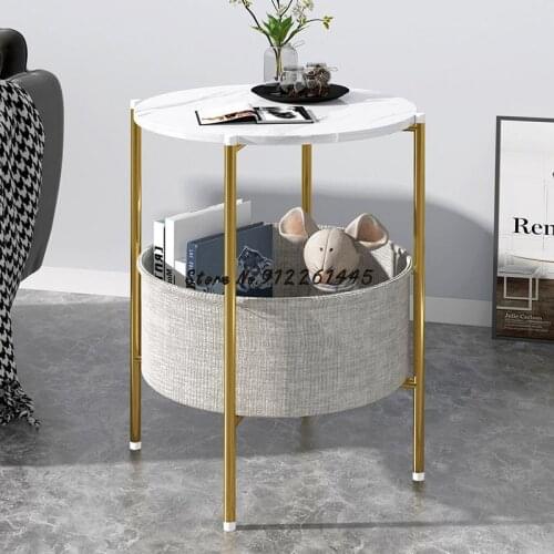 Small Tea Table Mini Sofa Side Cabinet Light Luxury Small Round Table Living Room Simple Small Family Bedside Tea Table