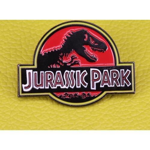Jurassic Park Soft Enamel Pin dinosaur badge nashae Movie Birthday Girl T-Rex Jurassic World Gift