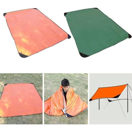 Outdoor Emergency Survival Rescue Blanket Foil Thermal Space First Aid Sliver Rescue Curtain Military Blanket Camping Survival G