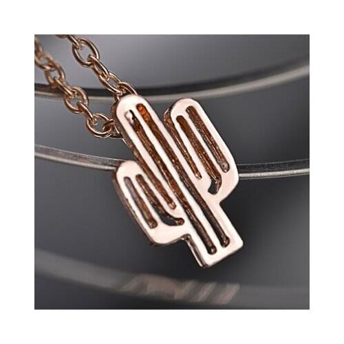 New fashion Simple cactus necklace For Women girl Accessories jewelry wholesale