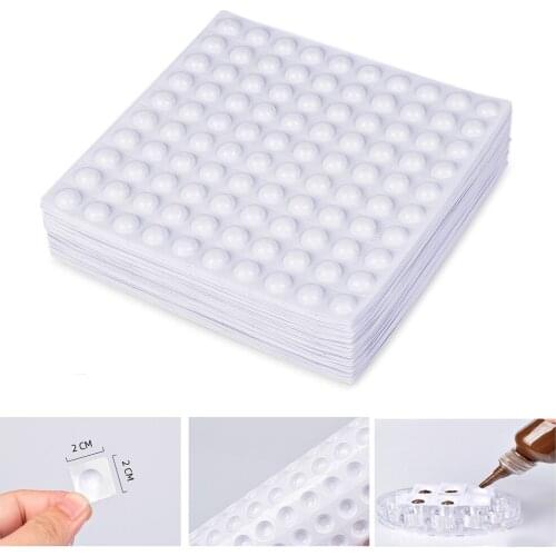 10Sheets Profession Tear-Off Tattoo Ink Disposable Palette Useful Portable Nail Glue Holder Pigment Cup Adhesive Tray Tools