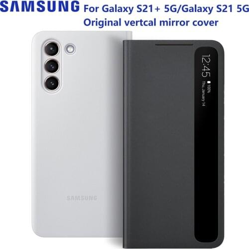 Samsung Original Smart View Mirror Flip Case Cover For Samsung Galaxy S21 5G S21 Plus 5G S21+ 5G Smart Clear View Cover