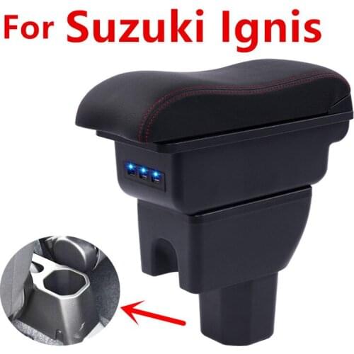 For Suzuki Ignis Armrest Box Car Central Armrest Storage Box cup holder ashtray modification accessories