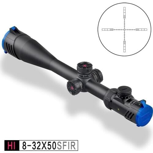 Big Magnification Scopes Discovery HI 8-32X50SF and Illuminated SFIR Riflescopes Long range Shooting with Bubble Level Indicator