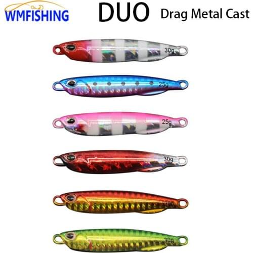 10PCS DUO JIG 10g/15g/20g/25g/30g/40g/60g Slow Jigging Lure Spoon Jig Fishing Lure Saltwater Lures Metal Bass Jig Isca Peche