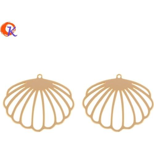 Cordial Design 40Pcs 26*31MM Jewelry Accessories/DIY Making/Charms/Sector Shape/Genuine Gold Plating/Hand Made/Earrings Findings