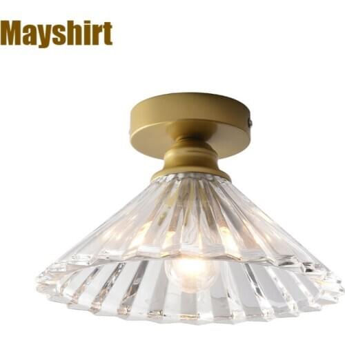 Modern Glass Ceiling Lights Gold Led Ceiling Lighting Living Room Bedroom Kitchen Light Fixtures Bar Loft Decor Industrial Lamp