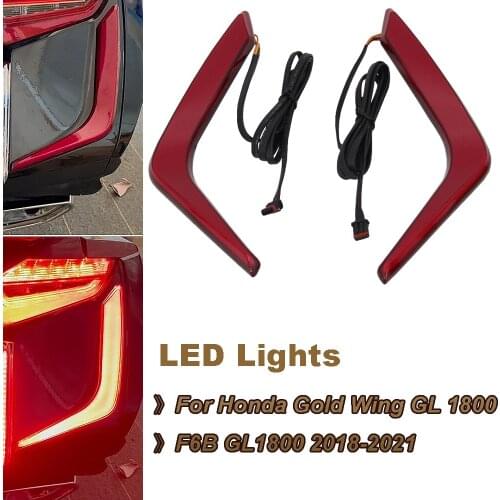For Honda Gold Wing GL 1800 F6B GL1800 Motorcycle LED Rear Saddlebag Accents Lights Decorative Turn Signal 2018 2019 2020 2021