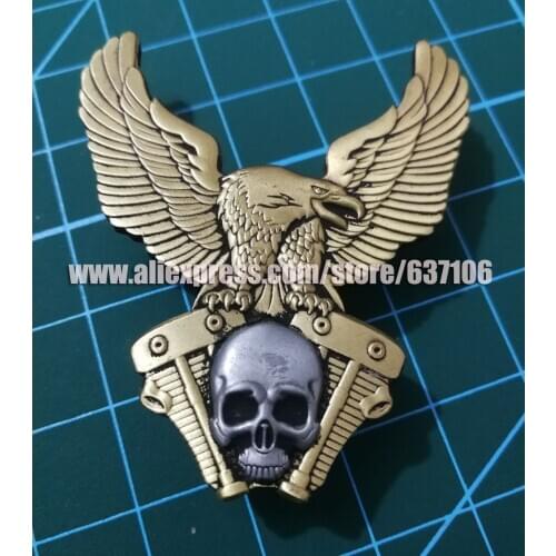 MOTORCYCLE EAGLE ENGINE PINS BADGES BROOCHES FOR BIKER JACKET VEST SHOES BAG BELT GARMENT BROOCHES PINS HAT PINS MOTOR BUCKLE