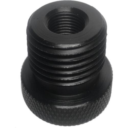 1Pcs Automotive Car Oil Filter Threaded Adapter 1/2-28 To 3/4-16 Black