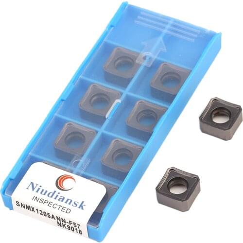 10Pcs SNMX1205ANN-F57 NK9018 Milling Blades CNC Lathe Tools Carbide Inserts Milling Cutter Stainless Steel Turning Tool SNMX1205