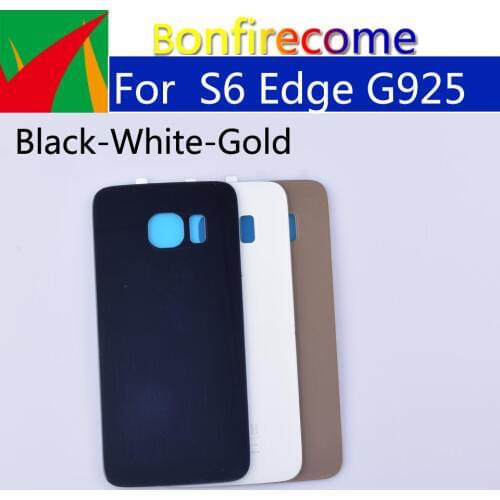 10Pcs\lot S6Edge Battery Back Cover For Samsung Galaxy S6 Edge G925 SM-G925V SM-G925P G925F G9250 Rear Housing Battery Door Case