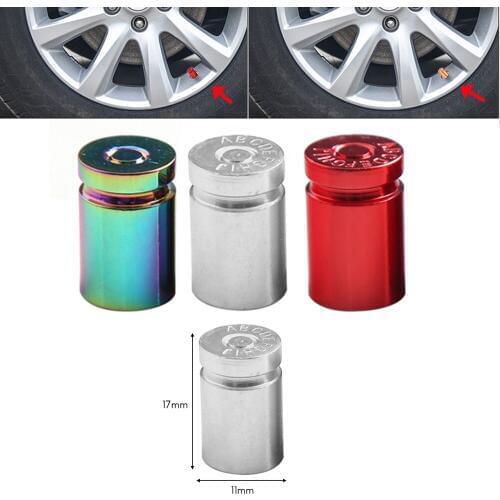 4Pcs Tire Valve Stem Cover Caps Car Wheel Air Pressure Valve Cap Dust Cap for Automotive Motorcycles Bicycles Tire Universal