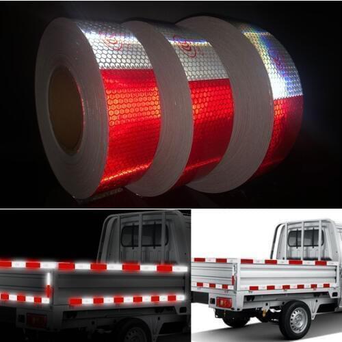 5cm width Reflective tape stickers car-styling Self Adhesive Warning Tape
