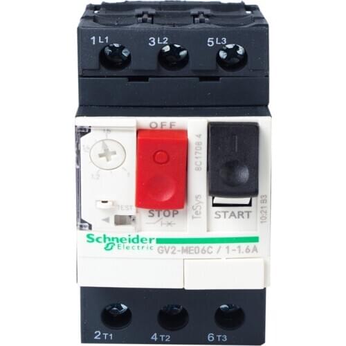 Schneider GV2-ME motor circuit breaker with thermal-magnetic protection GV2-ME06C GV2-ME07C GV2-ME08C GV2-ME10C GV2-ME14C