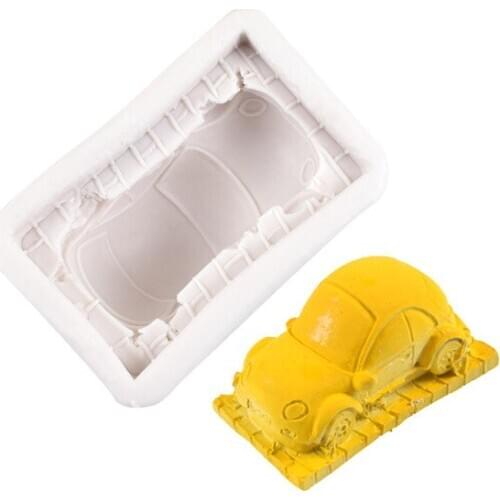 Car Silicone Molds Cake Decorating Chocolate Fondant Mould Resin Polymer Clay Tools Sugarcraft Baking Moulds