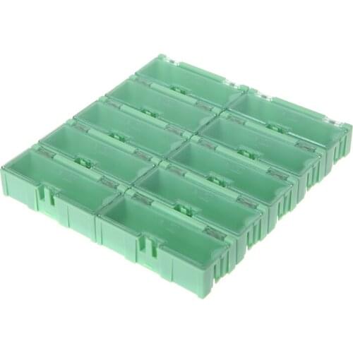 Mini SMD SMT Electronic Box IC Electronic Components Storage Case 75x31.5x21.5mm 19QB
