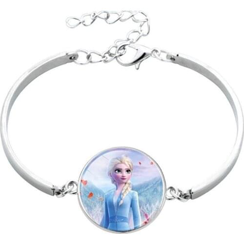 Cartoons Disney Frozen Elsa Anna princess Childrens doll toy bracelet lovely Girl dress up jewelry bracelet birthday present