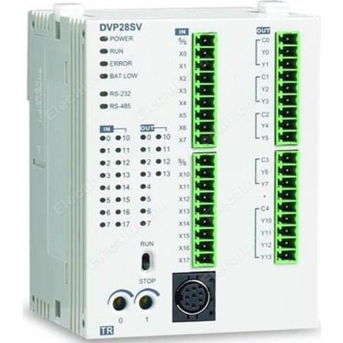 DVP28SV11T2 DVP-SV2 High Performance Slim PLC S-TYPE Main Processing Unit 16 Digital 12 Digital PLC Original New In Box