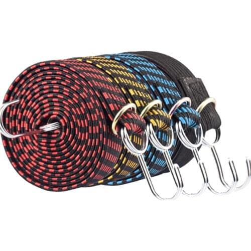 Elastics Rubber Luggage Rope Cord Hooks Bikes Rope Tie Bicycle Luggage Roof Rack Strap Fixed Band Hook Bicycle Accessories