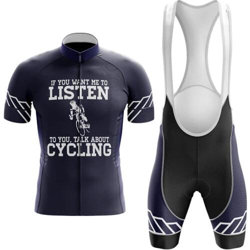 Talk About Cycling Sets Bike uniform Summer Cycling Jersey Set Road Bicycle Jerseys MTB Bicycle Wear Breathable Cycling Clothing