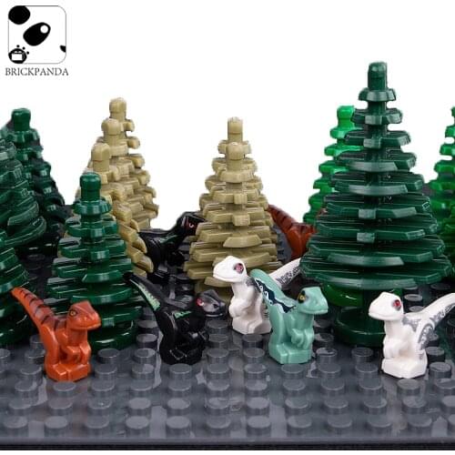 MOC Dinosaur Jurassic World Building Blocks Scene Accessories Animal Model DIY Jungle Egg Educational Brick Toys for Children