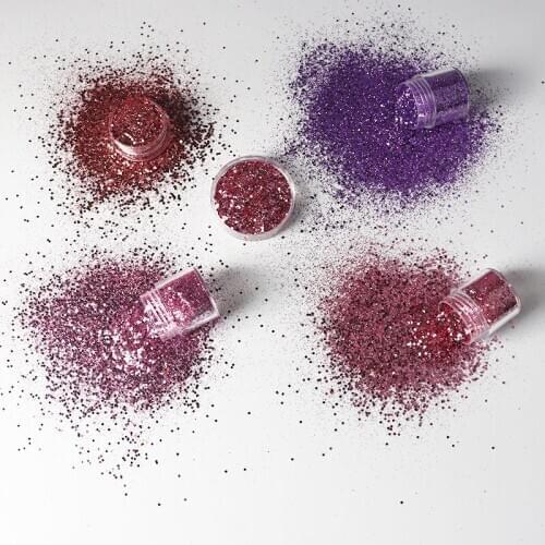 1Can Nail Polish Sticker Gradient Laser Powder Glitter Bright Powder Sequin Eyeshadow Powder Nail Makeup Jewelry Tool Set10Ml