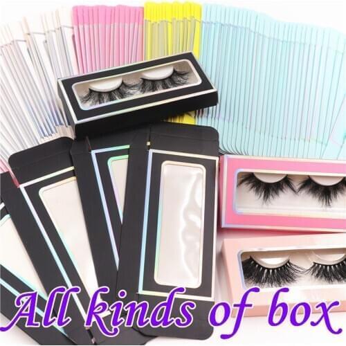 Marble case wholesale 50pcs paper false eyelash packaging box lash boxes packaging custom logo faux cils 25mm mink Shining box