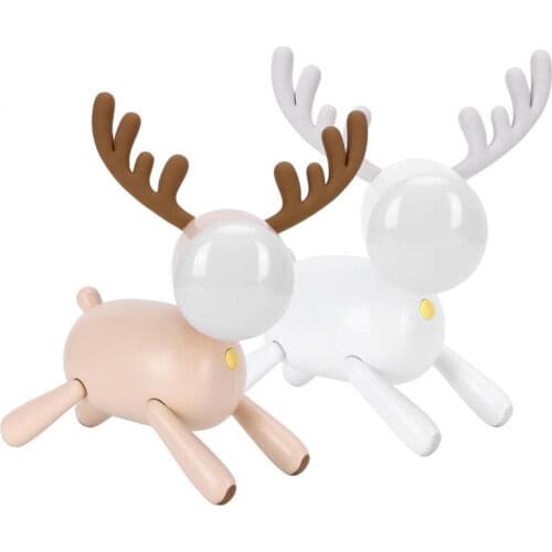 Night Light Desk Lamp Convenient Small with Deer-Shaped for Bedside for Bedroom for Family for Gifts