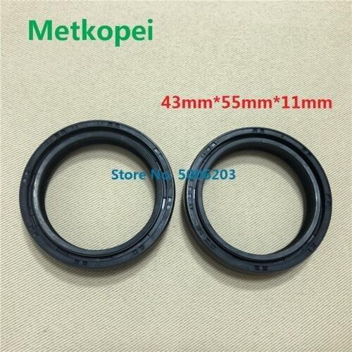 Motorcycle scooter ATV high quality 43*55*11 mm oil seal with spring for YZF R1 R6 KLX250 KLZ1000 CR250 SP600 DR650 TTR250