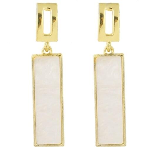 Earrings Fashion Jewelry Geometric Shell Simple Temperament Long Earrings Kolczyki Earrings For Women Pendientes Oorbellen