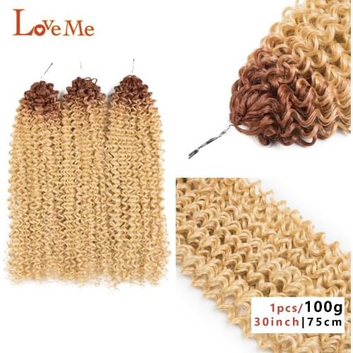 Synthetic Locs Crochet Braid Hair Twist Braiding Hair Extensions with Natural Ombre Crochet Fiber Pre Looped Braids LOVE ME